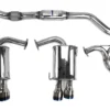 Invidia Q300 Quad Tip (Titanium Burnt Tips) Cat Back Exhaust - 2015-2021 WRX / STI